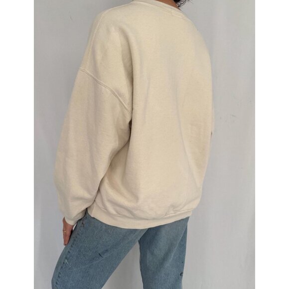 90s vintage polar bear winter animal graphic cotton crewneck pullover sweatshirt - Picture 6 of 10